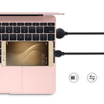 Cavo USB-C 2 in 1 2,5A 1m in lega di alluminio
