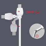 Cavo dati intrecciato 2 in 1 Micro USB 1 m 2,5 A