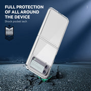 Custodia trasparente antiurto per Samsung Galaxy Z Flip4