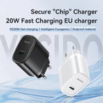 Caricabatterie rapido Yesido YC57 PD 20W USB-C / Type-C a porta singola, spina europea, Type-C Port Quick Charger