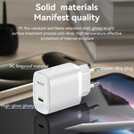 Caricabatterie rapido Yesido YC57 PD 20W USB-C / Type-C a porta singola, spina europea, Type-C Port Quick Charger