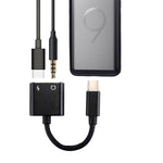 Adattatore audio e ricarica 2 in 1 da 3,5 mm a USB-C