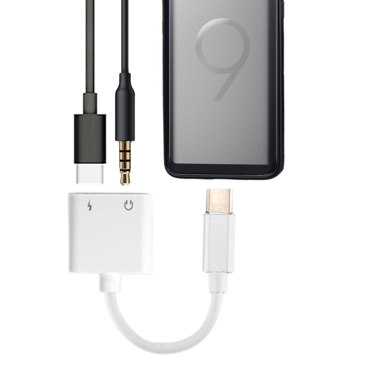 Adattatore audio e ricarica 2 in 1 da 3,5 mm a USB-C