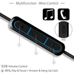 ZS0009 Cavo audio da 3,5 mm a 2,5 mm per Boshi QC25 QC35 OE2 LIVE2 AKG Y50 Y40