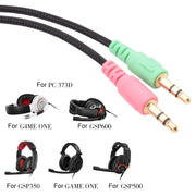 ZS0076 Cavo per cuffie da gioco versione PC per Sennheiser PC 373D GSP 350 GSP 500 GSP 600 G4ME ONE GAME ZERO, PC Version