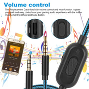 ZS0162 Cavo audio per cuffie da gioco versione diritta per Logitech Astro A10 A40 A30, Straight Version