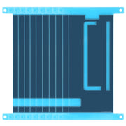 Adesivo posteriore LCD da 10 pezzi per Galaxy On 7 (2016), J7 Prime, G610, G610F, G610F/DS, G610FDD, G610M, G610MDS, G610YDS, Galaxy On 7 (2016)