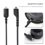 ZS0167 Cavo di collegamento scheda audio + cavo adattatore per cuffie Steelseries Arctis 3 5 7, Sound Card Cable + Adapter Cable