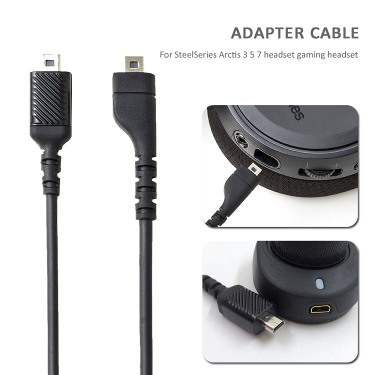 ZS0167 Cavo di collegamento scheda audio + cavo adattatore per cuffie Steelseries Arctis 3 5 7, Sound Card Cable + Adapter Cable