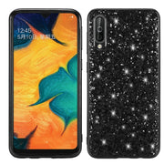 Custodia TPU antiurto con polvere scintillante per Galaxy A70