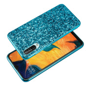 Custodia TPU antiurto con polvere scintillante per Galaxy A70