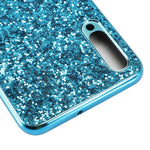 Custodia TPU antiurto con polvere scintillante per Galaxy A70