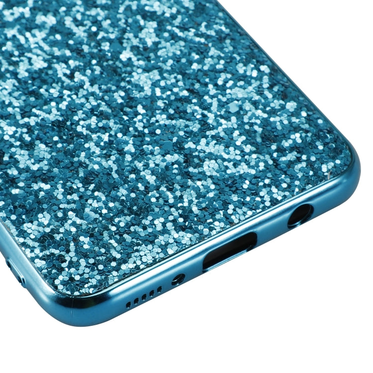 Custodia TPU antiurto con polvere scintillante per Galaxy A70