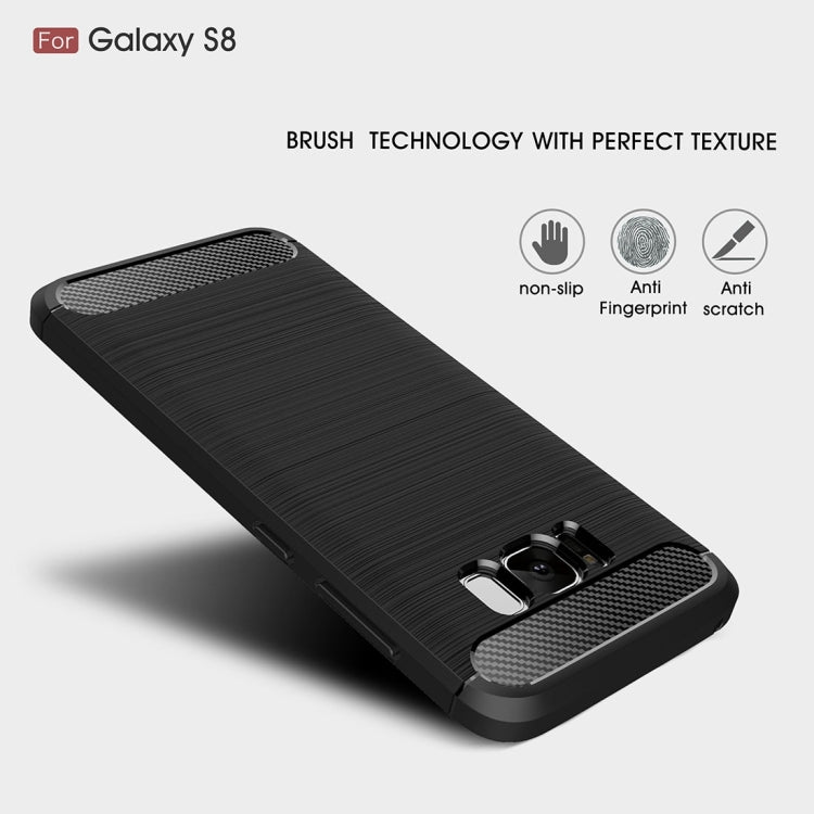 Custodia TPU con fibra di carbonio per Samsung Galaxy S8