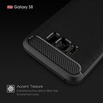 Custodia TPU con fibra di carbonio per Samsung Galaxy S8