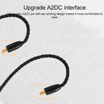 ZS0027 Cavo audio per cuffie da 3,5 mm a A2DC per Audio-technica ATH-LS50 E40 E70 CKR100 CKS1100
