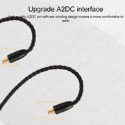 ZS0027 Cavo audio per cuffie da 3,5 mm a A2DC per Audio-technica ATH-LS50 E40 E70 CKR100 CKS1100