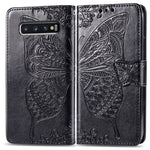 Custodia portafoglio in pelle Butterfly per Galaxy S10+