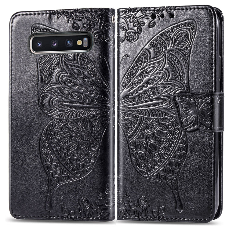 Custodia portafoglio in pelle Butterfly per Galaxy S10+