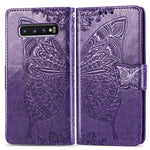Custodia portafoglio in pelle Butterfly per Galaxy S10+