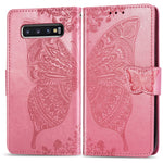 Custodia portafoglio in pelle Butterfly per Galaxy S10+