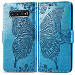 Custodia portafoglio in pelle Butterfly per Galaxy S10+