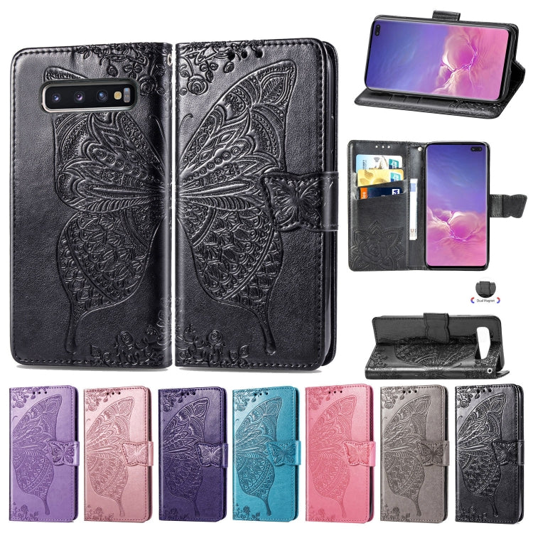 Custodia portafoglio in pelle Butterfly per Galaxy S10+
