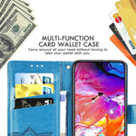 Custodia portafoglio in pelle per Samsung Galaxy A70