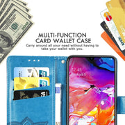 Custodia portafoglio in pelle per Samsung Galaxy A70