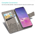 Custodia portafoglio in pelle per Galaxy S10e con slot carte