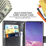 Custodia portafoglio in pelle per Galaxy S10e con slot carte