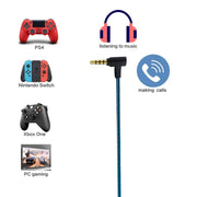 ZS0158 Cavo audio per cuffie da gioco con presa a gomito per SteelSeries Arctis 3/5/7, Elbow Plug