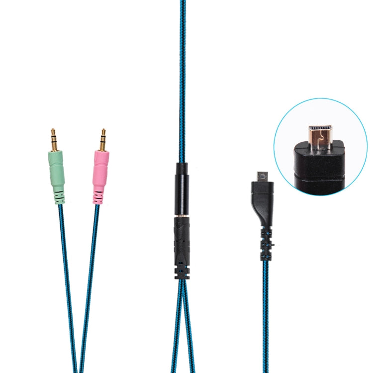 ZS0158 Spina dritta + cavo adattatore Cavo audio per cuffie da gioco per SteelSeries Arctis 3/5/7, Straight Plug + Adapter Cable