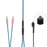 ZS0158 Spina dritta + cavo adattatore Cavo audio per cuffie da gioco per SteelSeries Arctis 3/5/7, Straight Plug + Adapter Cable