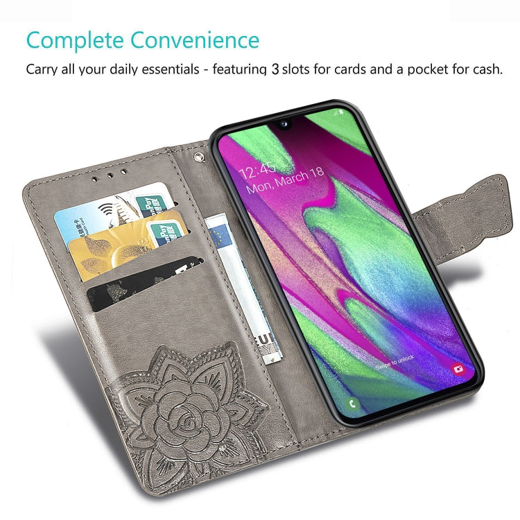 Custodia portafoglio in pelle per Samsung Galaxy A40