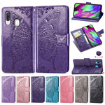 Custodia portafoglio in pelle per Samsung Galaxy A40