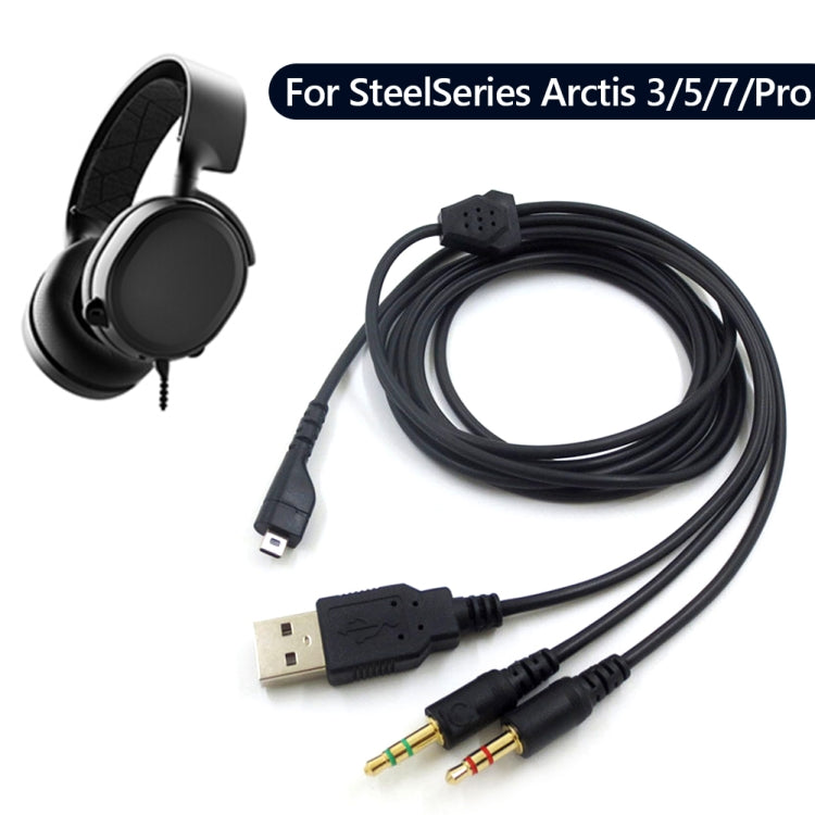 ZS0224 Cavo audio per cuffie a 3 poli per SteelSeries Arctis 3/5/7/Pro, ZS0224