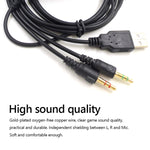 ZS0224 Cavo audio per cuffie a 3 poli per SteelSeries Arctis 3/5/7/Pro, ZS0224