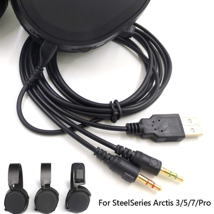 ZS0224 Cavo audio per cuffie a 3 poli per SteelSeries Arctis 3/5/7/Pro, ZS0224