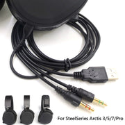 ZS0224 Cavo audio per cuffie a 3 poli per SteelSeries Arctis 3/5/7/Pro, ZS0224
