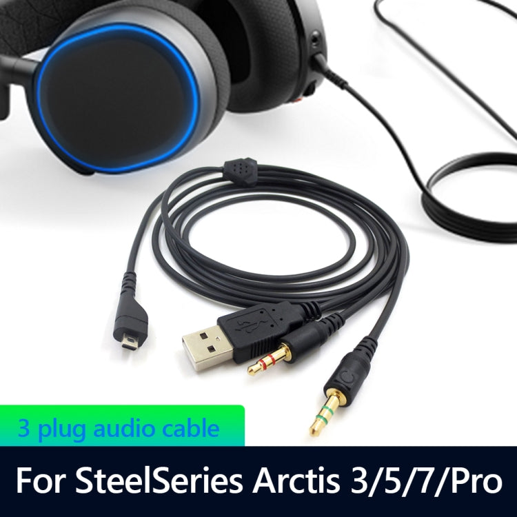 ZS0224 Cavo audio per cuffie a 3 poli per SteelSeries Arctis 3/5/7/Pro, ZS0224