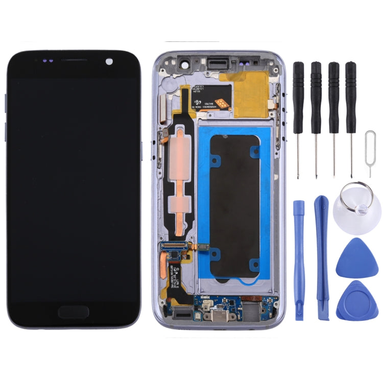 Schermo LCD e digitalizzatore assemblato completo con cornice per Galaxy S7 / G930V, For Samsung Galaxy S7, For Samsung Galaxy S7 / G930V, For Samsung Galaxy S7 (Frame), For Galaxy S7