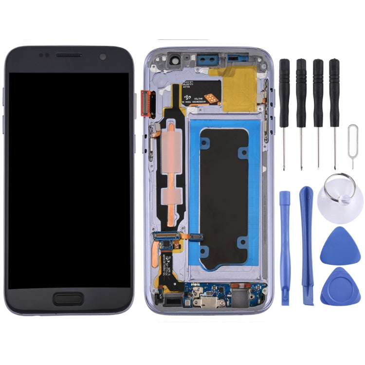 Schermo LCD e digitalizzatore assemblato completo con cornice per Galaxy S7 / G930V, For Samsung Galaxy S7, For Samsung Galaxy S7 / G930V, For Samsung Galaxy S7 (Frame), For Galaxy S7