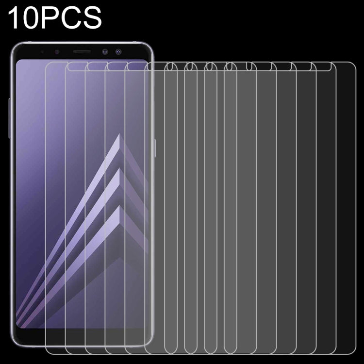 Pellicola vetro temperato per Galaxy A8 2018 10 pezzi