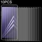 Pellicola vetro temperato per Galaxy A8 2018 10 pezzi