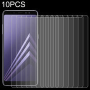 Pellicola vetro temperato per Galaxy A8 2018 10 pezzi