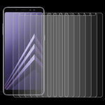 Pellicola vetro temperato per Galaxy A8 2018 10 pezzi