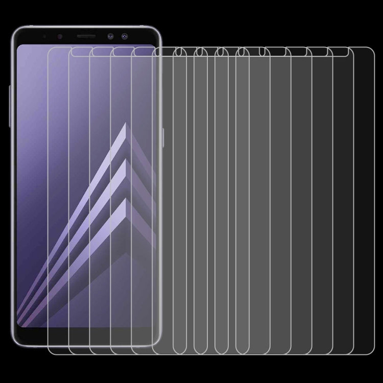 Pellicola vetro temperato per Galaxy A8 2018 10 pezzi