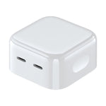 Caricatore PD doppia porta USB-C 35W ROCK T58 CN Plug