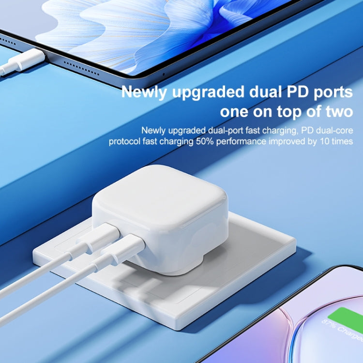 Caricatore PD doppia porta USB-C 35W ROCK T58 CN Plug